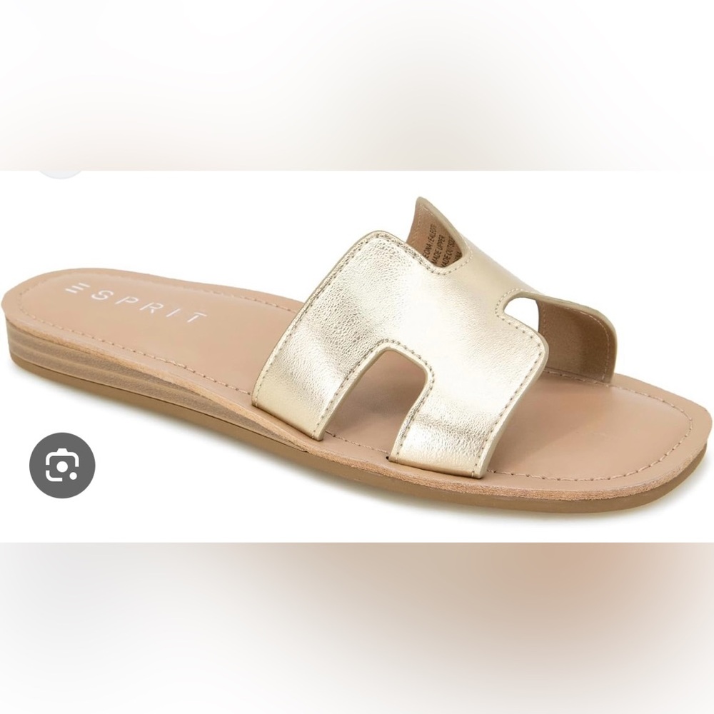 Leona H Sandals Hermes Oran Inspired Gold Sandals